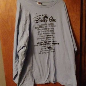 Long sleeve blue Disney shirt